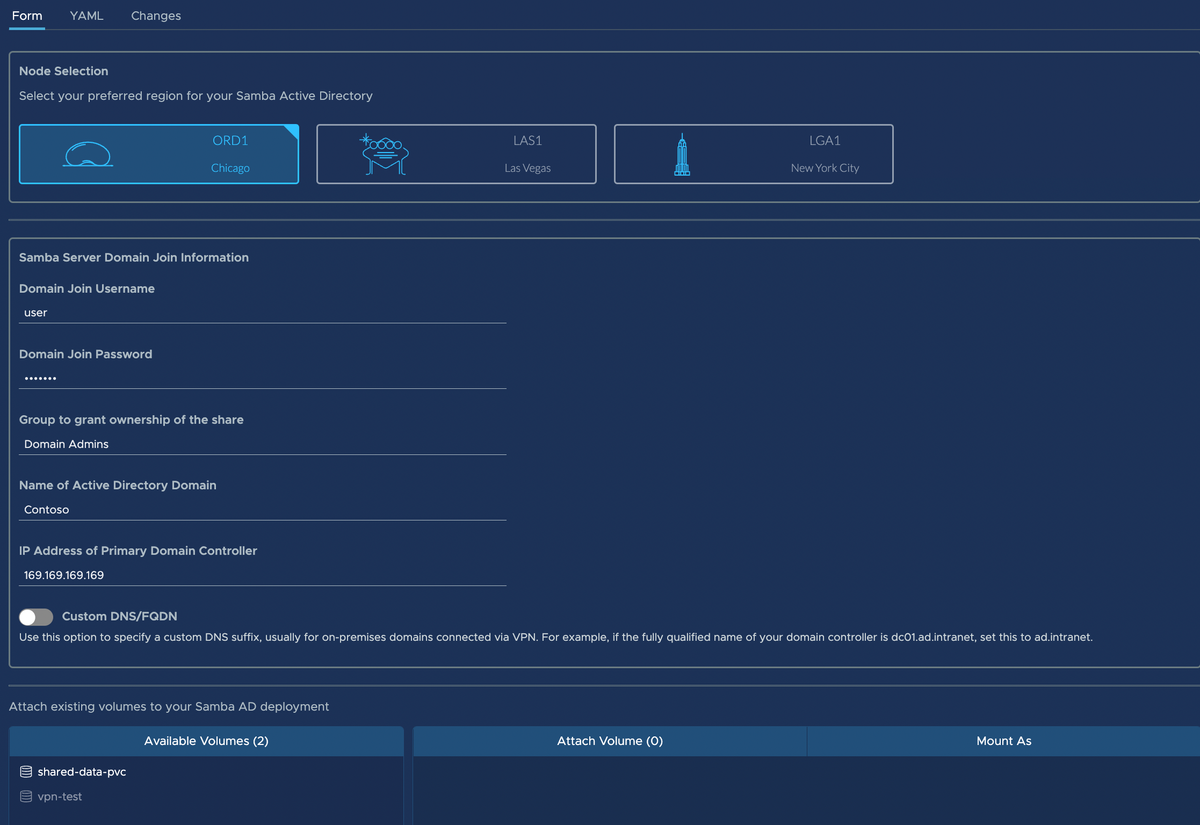 The Samba-AD configuration options